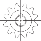 One Way Sprocket Clutch Type P